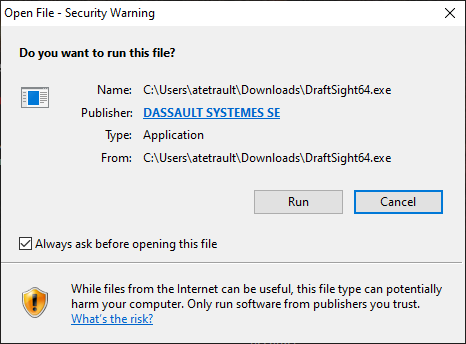 Install DraftSight